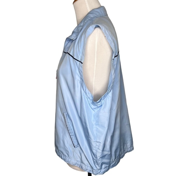 Y2K Oleg Cassini Sport Convertible Windbreaker Jacket Size XLP Removable Sleeves - Picture 5 of 16